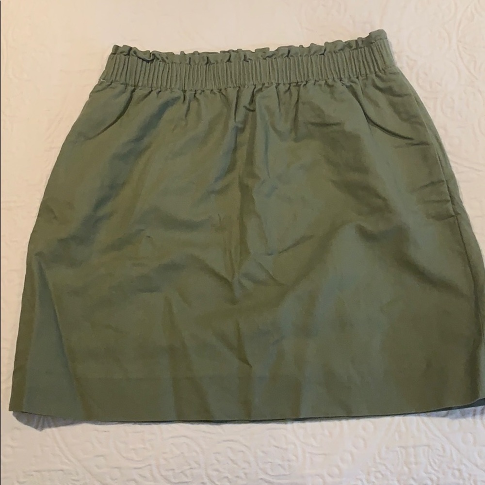 J Crew Linen Paper bag Skirt